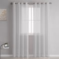thumbnail image 1 of Dvkptbk Sheer Curtains Semi Sheer Curtains for Bedroom 98 Inches Long Grommet Vertical Window Curtains Drapes with Light Through for Living Room Home Essentials, 1 of 8