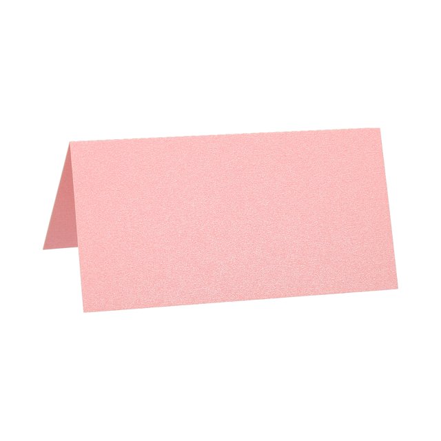Uxcell Table Name Place Cards,25 Pack Favor Decor Foldable Blank Card, Pink