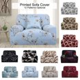 thumbnail image 1 of CHOK Housse de Sofa Extensible en Spandex pour Causeuse Fleur Rouge Moyen, 1 of 6