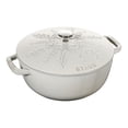 thumbnail image 1 of STAUB La Cocotte Four Français Rond en Fonte 3,6 L Flocon de Neige, Truffe Blanche, 1 of 11