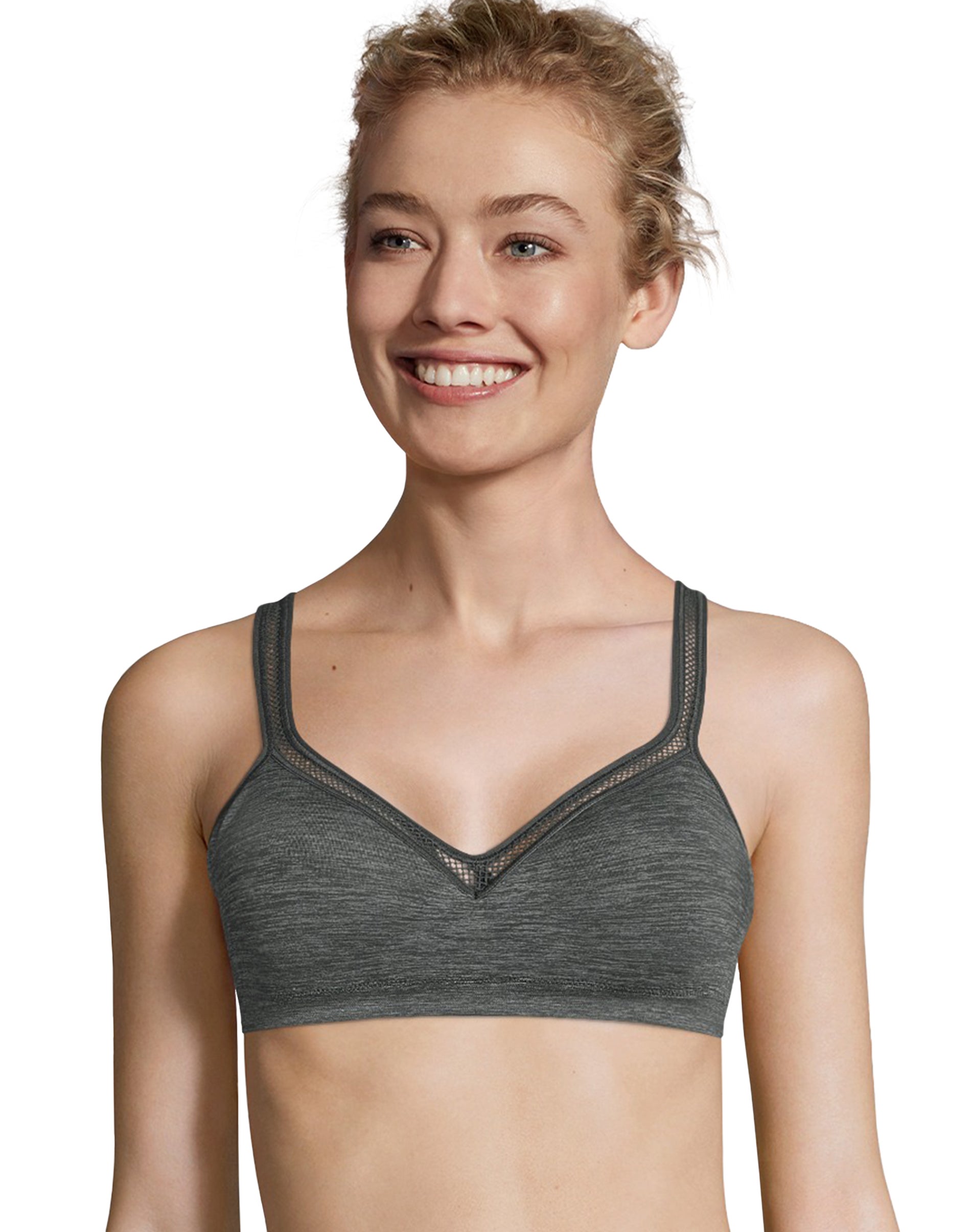 Hanes Womens ComfortFlex Fit Perfect Coverage Wirefree Bra - Best-Seller, XL