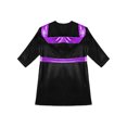 thumbnail image 4 of Alvivi Enfants Garçons Robe de Boxe Art Martial Muay Thaï Uniforme Manches Longues Kick Boxe Robe à Capuche Ensembles Noir&Violet B 10, 4 of 5