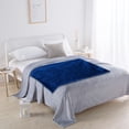 thumbnail image 4 of Flannel Blanket, Super Soft Warm Solid Fleece Blanket Throw Rug Sofa Bedding, 70x100cm Comfortable Machine Washable Velvet Conditioning Blanket Picnic Blanket Easy to Clean, 4 of 5