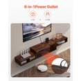 thumbnail image 3 of VEVOR Floating TV Stand 70" Entertainment Center Power Outlet & Cable Hole Wood, 3 of 9