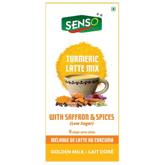 Senso Turmeric Latte Mix, 6 Single Serve Sticks
