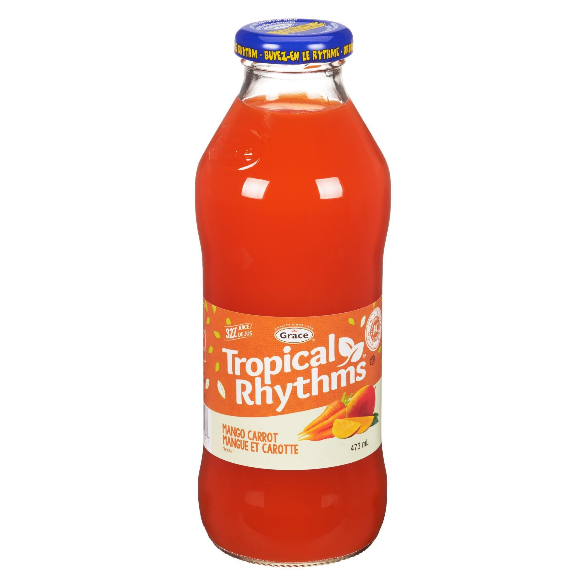 Boisson Mangue Carotte Grace, 473ml Bouteille