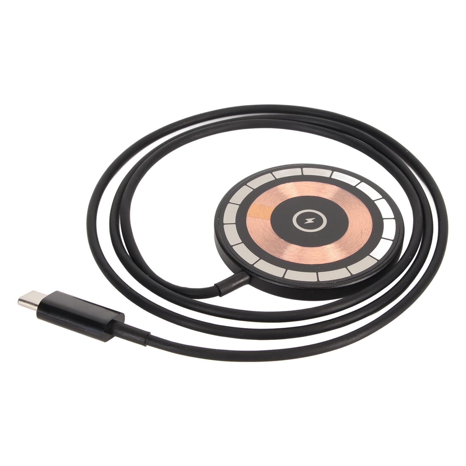 Magnetic Wireless Charger, Built in Smart Chip Type C Phone Magnetic Charger Reduce Charging Heat  for Office