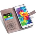 thumbnail image 2 of Étui de Téléphone pour Samsung Galaxy S5, Étui Portefeuille Folio à Rabat, Porte-Cartes en Cuir PU avec Fentes, Protection Intégrale Robuste, Support, Étui de Protection pour Téléphone pour Galaxy S5 Hommes, Noir, 2 of 5