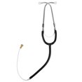 thumbnail image 1 of Stethoscope, High Conductivity Hearing Aid Stethoscope Lightweight Metal Anti Slip  For Noise Detection Black, 1 of 8