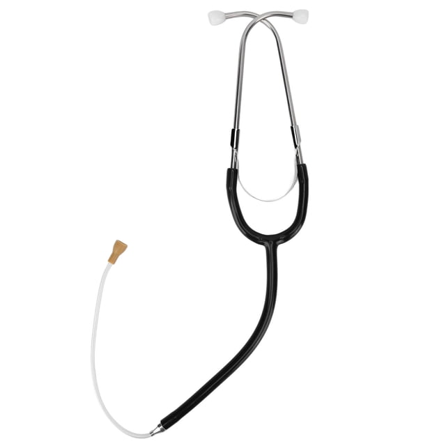 Stethoscope, High Conductivity Hearing Aid Stethoscope Lightweight Metal Anti Slip For Noise Detection Black