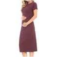 thumbnail image 1 of Penkiiy Robe d'Allaitement de Maternité à Manches Courtes pour Femmes pour l'Allaitement 2TG Bordeaux, 1 of 5