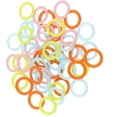 thumbnail image 4 of mmirethe 100Pcs Round Multicolor Plastic Knitting Crochet Locking Stitch Markers Rings Needle Clips, 4 of 7