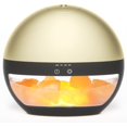 thumbnail image 1 of 2-in-1 Essential Oil Diffuser with Himalayan Salt Lamp, 100ml Small Ultrasonic Aromatherapy Diffuser for Essential Oil, Cool Mist Humidifier, with Timer, Auto Shut-Off, Ambient Glow (Gold), 1 of 7