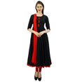 thumbnail image 1 of Atasi Robe Salwar Noire Anarkali de Designer pour Femme, Ensemble Ethnique Indien en Coton-14, 1 of 7