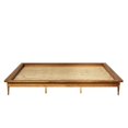 thumbnail image 3 of Pemberley Row Solid Wood Caramel Platform Bed Rectangular 84" x 89" Unassembled, 3 of 5