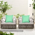 thumbnail image 4 of VogueV Waterproof Outdoor Pillow Cover - All-Weather Cushion Protector Mint Green, 4 of 6