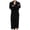 Black, variant on yievot Women's and Men's Plush Soft Robe, Warm, Fleece Flannel Bathrobe Pajamas