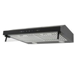 Eleeferri Under Hotte de portée Cabinet 24 1 cm 900CFM Hotte d'évent sans coulis avec 2 LED Lumières Acier inoxydable Cuisine Échappement de fumée Hottes 3 Contrôle de la vitesse de gestuelle