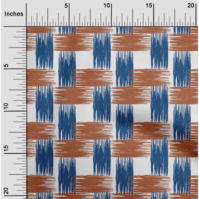 oneOone Tissu Tabby en Soie, Imprimé Ikat, 42 Pouces de Large