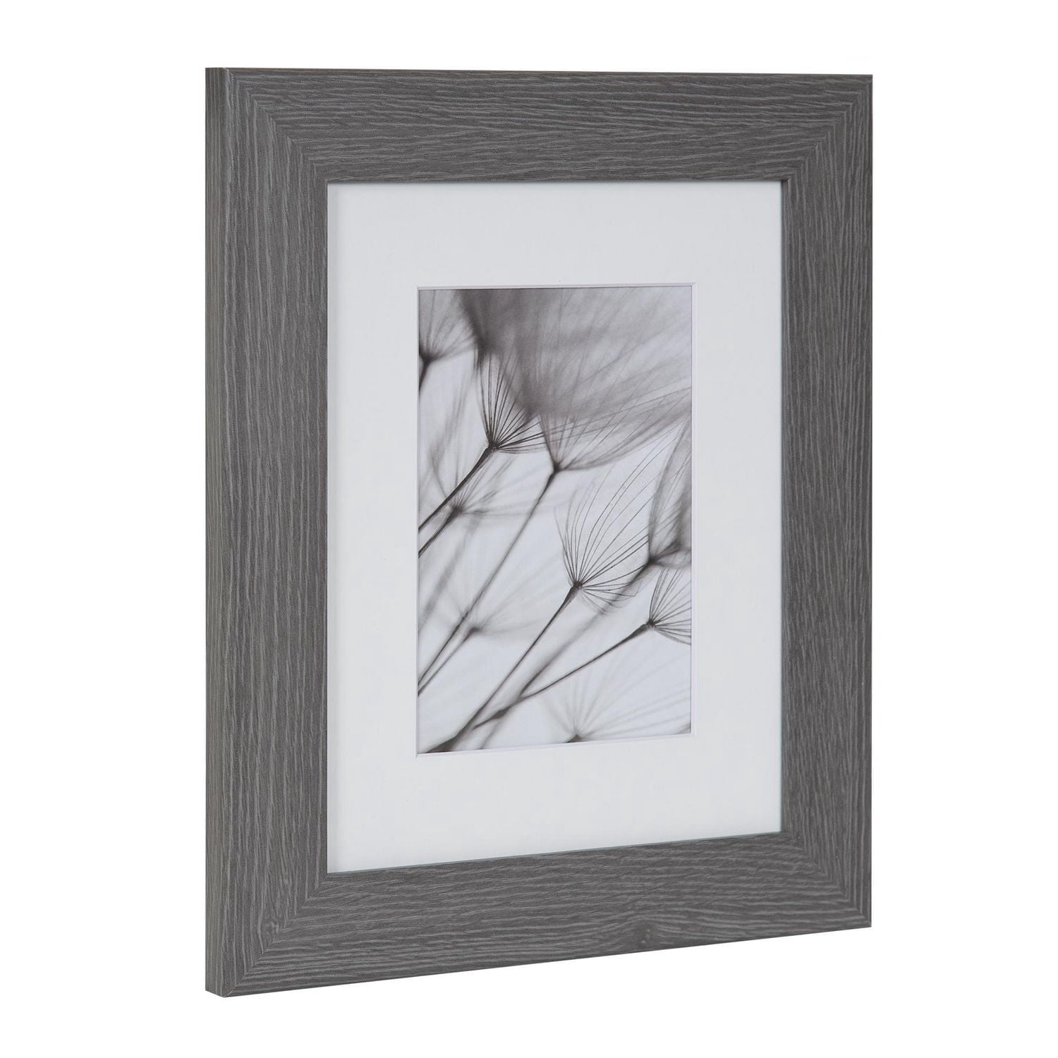 DesignOvation Museum 11" x 14" Matted to 8" 10" Grey Picture Frame