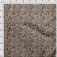 thumbnail image 4 of oneOone Velvet Light Brown Fabric Abstract Floral Craft Projects Decor Fabric Printed By The Yard 58 Inch Wide, 4 of 5