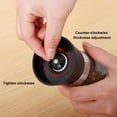 thumbnail image 4 of Stainless Steel Bottle Manual Pepper Grinder, Stainless Steel Glass Bottle, Pepper Powder, Sea Salt, Spice Grinder Bottle, Kitchen Seasoning Bottle Spice Grinder Manual, 4 of 6