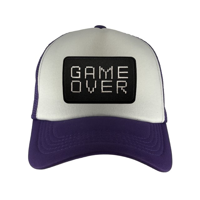 Gravity Threads Casquette Trucker Ajustable Game Over Patch - Violet/blanc
