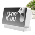 thumbnail image 2 of Projection Réveil Réveil Numérique Réutilisable avec Grand Affichage de 7,3 "USB A Mené l'Horloge Numérique avec Projecteur Rotatif 180 ° Projection de Réveil Portable pour la Chambre à Coucher, 2 of 10