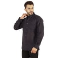 thumbnail image 4 of Bestman Chemise Imprimée pour Hommes à Manches Longues avec Poignets Chemise en Coton Flammé Tenue de Bureau, 4 of 7