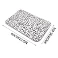 thumbnail image 3 of Chmadoxn Bathroom Rugs, Thick Striped Memory Foam Bath Rugs, Soft Absorbent Velvet Bathroom Mats, Dots On Underside, Machine Washable Bathmat, Carpet Rug Room Décor For Shower Floor bathroom mats, 3 of 9