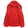 thumbnail image 4 of Baberdicy Unisex Lightweight Waterproof Jacket, Drop Shoulder Trekking Windbreaker , Unisex Light Windbreaker, Packable Rain Shell, Hiking Jacket Red Xl, 4 of 5