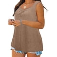 thumbnail image 4 of Birdeem Camisole pour Femmes Mode pour Femmes Couleur Unie Sans Manches à Col en V Camisole, 4 of 12