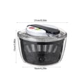 thumbnail image 3 of Manual Salad Spinner for Greens and Vegetables - Large Capacity Kitchen Tool for Washing and Drying Lettuce, Herbs, and Fruit, 3 of 6