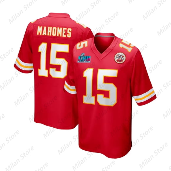 24 New Arrival USA Rugby Jersey Kansas City 15 Mahomes Jersey Men Chief Football Jersey Short Sleeve Adult/KID Rugby Jersey Kits