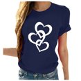 thumbnail image 1 of Yuyuzo Hauts d'Été pour Femmes 2025 Tendance Basique Travail Bureau Blouse Col Rond Manches Courtes T-Shirts Quotidiens Tuniques Cadeaux pour Femmes, 1 of 7
