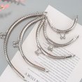 thumbnail image 3 of Youkk 2pack/lot Unique And Stylish Purses Kiss Clasp Lock Made With Plastic Easy silver 15CM 1Set, 3 of 6