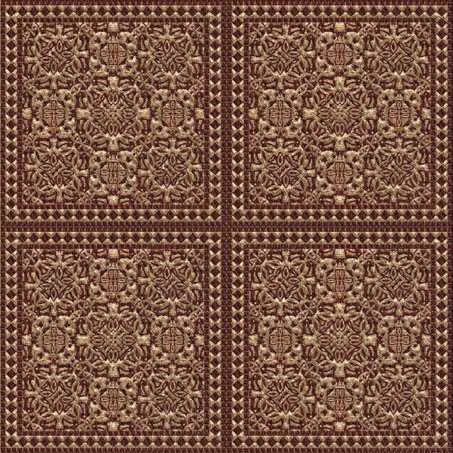 Ahgly Tapis d'Intérieur Lavable en Machine Carré Transitionnel Bronze Brun, 5 Pieds Carré