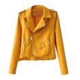 thumbnail image 1 of Timegard Veste pour Femmes à Manches Longues, à Fermeture Éclair, Coupe Ajustée, Mode Urbaine, Manteau Court, Manteau d'Extérieur avec Poches, Vêtements d'Automne, 1 of 3