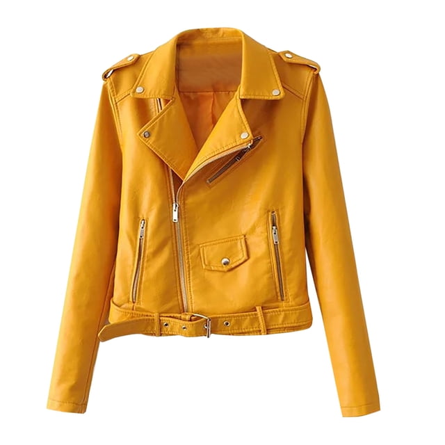Timegard Veste pour Femmes à Manches Longues, à Fermeture Éclair, Coupe Ajustée, Mode Urbaine, Manteau Court, Manteau d'Extérieur avec Poches, Vêtements d'Automne