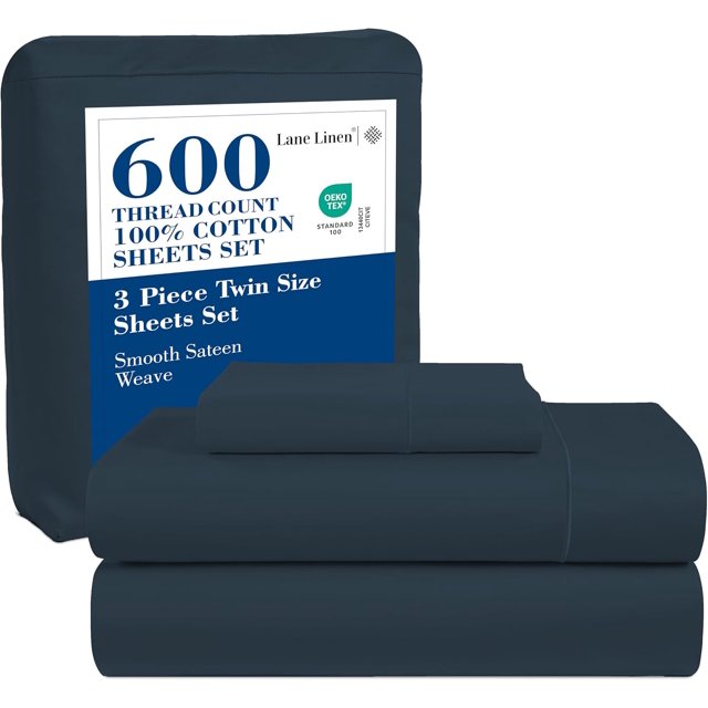 Softest Cotton Sheets Double Sheet Set Pc Set Thread Count Sateen Bedding Deep Pocket Sheets Cooling Sheets Double Size Sheets Breathable Bed Set ()