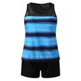 thumbnail image 4 of Kcodviy Swimsuits for Women with Plus Size Push Up Swimsuits for Women Shorts athletic Two Piece Conservative Swimsuits for Women with Shorts Bathing Suits Racerback Tank Lane Swim Suits Tops Swimwe, 4 of 8