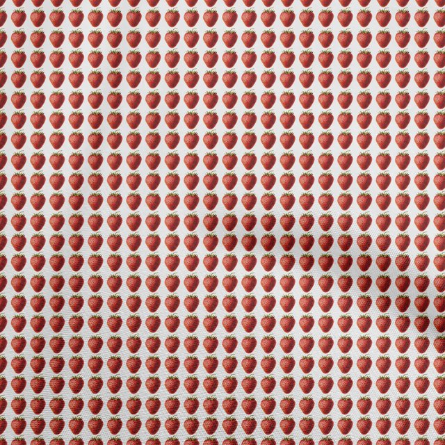 oneOone Polyester Spandex Red Fabric Fruits Fabric For Sewing Printed Craft Fabric By The Yard 56 Inch Wide-aA