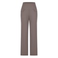 thumbnail image 5 of LSLJS Women's Solid Color Fashionable and Comfortable Wide Leg Straight Yoga Pants Gym Pants, 5 of 5