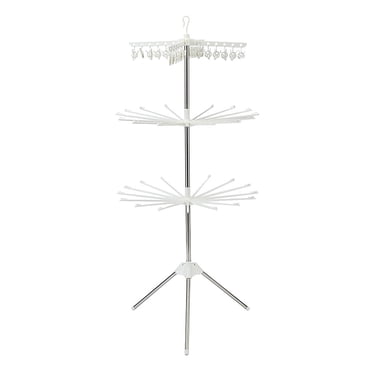 Rongfmy Séchoir à Vêtements Pliable à 3 Niveaux, Portable pour Intérieur, Pliable