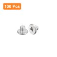 thumbnail image 3 of Unique Bargains M3x0.5x3mm Lot de 100 Vis Plates Rondes en Métal pour Machine à Entraînement Phillips, 3 of 5