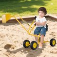 thumbnail image 2 of Gymax Pelle à Sable pour Enfants avec Commandes à Deux Mains Pelle Flexible Fonction Rotative à 360° Jaune, 2 of 10
