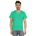 thumbnail image 1 of Inkmeso T-Shirt de Base à Col en V pour Homme, Manches Courtes, Uni, Coupe Régulière, en Coton, 1 of 7