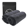 thumbnail image 2 of Cleaning Towels 60x40cm, Multipurpose, Stain Remover, Lint-Free, Highly Absorbent, Washable, for Kitchen, Bathroom, Mirrors, Car Detailing (2 Pack), 2 of 9