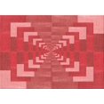 thumbnail image 1 of Ahgly Company Tapis Rectangulaire Lavable en Machine Rouge Transitionnel, 8 Pieds x 12 Pieds, 1 of 7