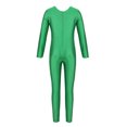 thumbnail image 2 of Jizyo Combinaison de Danse Ballet à Manches Longues pour Filles, Vert TG, 2 of 5